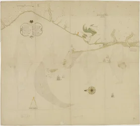 Kaart van Zeelandia en omgeving, Formosa